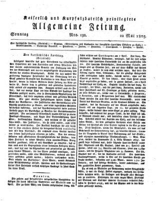 Kaiserlich- und Kurpfalzbairisch privilegirte allgemeine Zeitung (Allgemeine Zeitung) Sonntag 12. Mai 1805