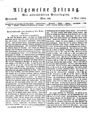 Allgemeine Zeitung Mittwoch 6. Mai 1807