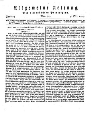 Allgemeine Zeitung Freitag 30. Oktober 1807