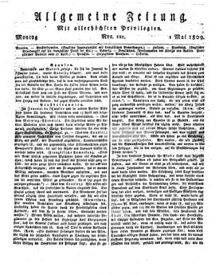 Allgemeine Zeitung Montag 1. Mai 1809