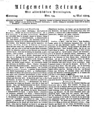 Allgemeine Zeitung Sonntag 14. Mai 1809