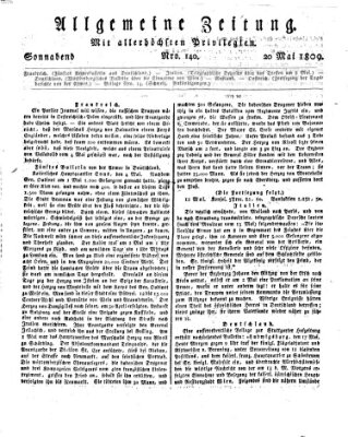 Allgemeine Zeitung Samstag 20. Mai 1809