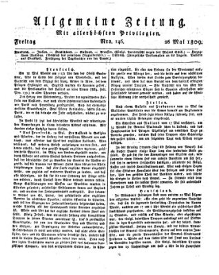 Allgemeine Zeitung Freitag 26. Mai 1809