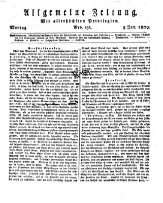 Allgemeine Zeitung Montag 5. Juni 1809