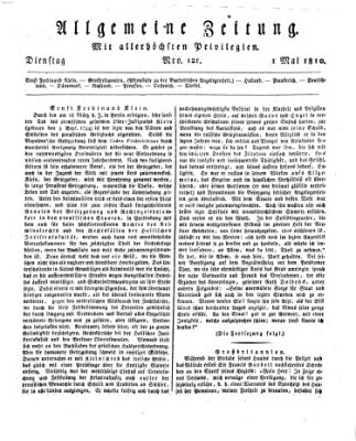 Allgemeine Zeitung Dienstag 1. Mai 1810