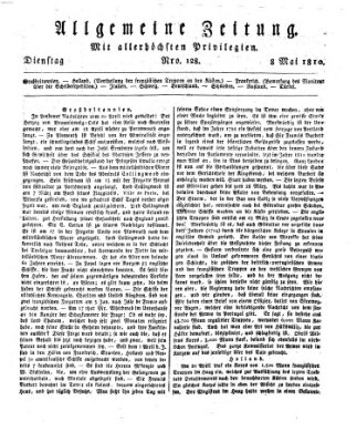 Allgemeine Zeitung Dienstag 8. Mai 1810