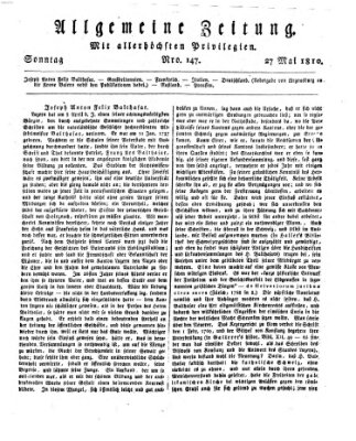 Allgemeine Zeitung Sonntag 27. Mai 1810