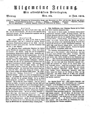 Allgemeine Zeitung Montag 11. Juni 1810