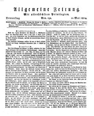 Allgemeine Zeitung Donnerstag 12. Mai 1814