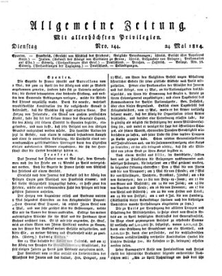 Allgemeine Zeitung Dienstag 24. Mai 1814