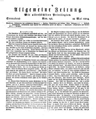 Allgemeine Zeitung Samstag 28. Mai 1814