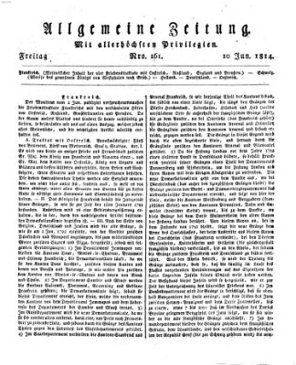 Allgemeine Zeitung Freitag 10. Juni 1814