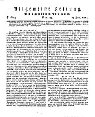 Allgemeine Zeitung Freitag 24. Juni 1814