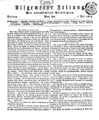 Allgemeine Zeitung Freitag 1. Juli 1814