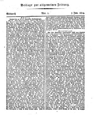 Allgemeine Zeitung Mittwoch 5. Januar 1814