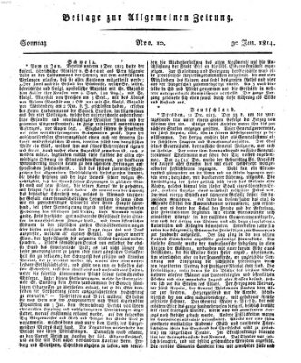 Allgemeine Zeitung Sonntag 30. Januar 1814