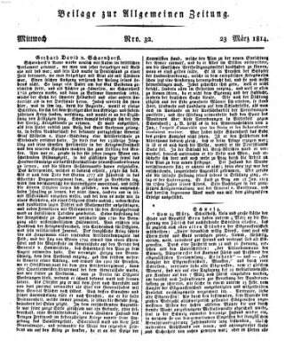 Allgemeine Zeitung Mittwoch 23. März 1814