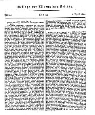 Allgemeine Zeitung Freitag 8. April 1814