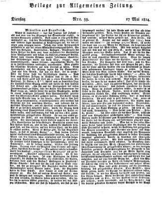 Allgemeine Zeitung Dienstag 17. Mai 1814