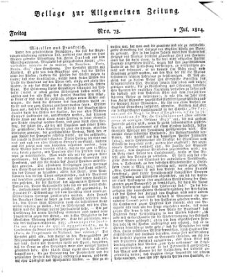 Allgemeine Zeitung Freitag 1. Juli 1814