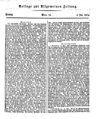 Allgemeine Zeitung Freitag 8. Juli 1814