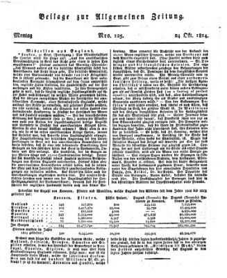 Allgemeine Zeitung Montag 24. Oktober 1814