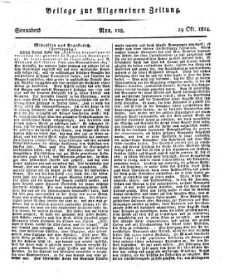 Allgemeine Zeitung Samstag 29. Oktober 1814