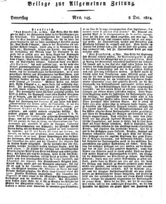 Allgemeine Zeitung Donnerstag 8. Dezember 1814