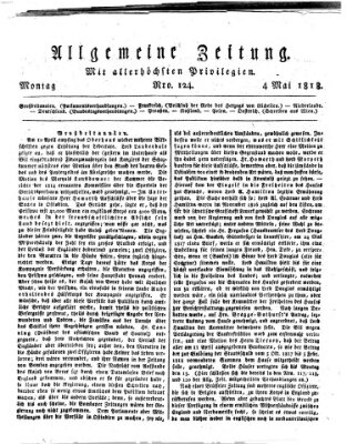 Allgemeine Zeitung Montag 4. Mai 1818