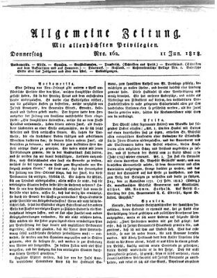 Allgemeine Zeitung Donnerstag 11. Juni 1818