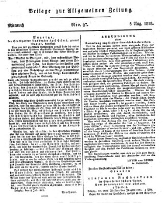 Allgemeine Zeitung Mittwoch 5. August 1818