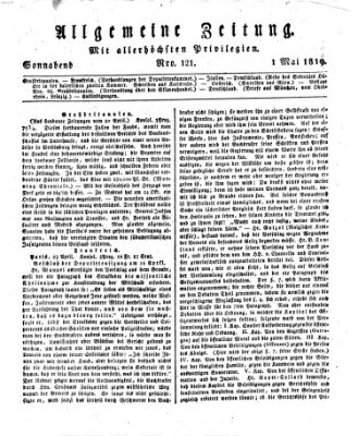 Allgemeine Zeitung Samstag 1. Mai 1819