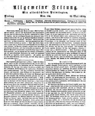 Allgemeine Zeitung Freitag 28. Mai 1819