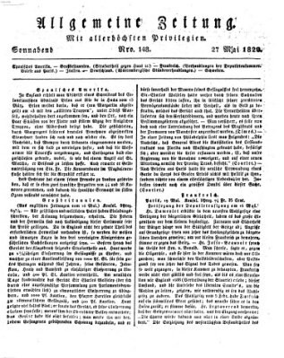 Allgemeine Zeitung Samstag 27. Mai 1820