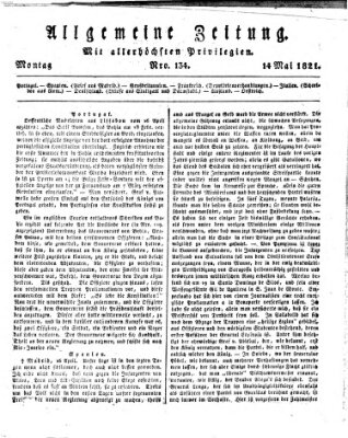 Allgemeine Zeitung Montag 14. Mai 1821