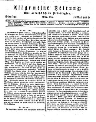 Allgemeine Zeitung Dienstag 15. Mai 1821