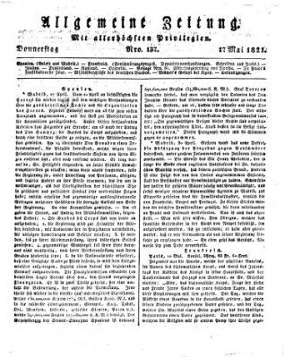 Allgemeine Zeitung Donnerstag 17. Mai 1821