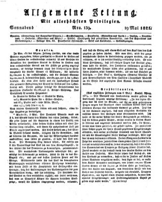 Allgemeine Zeitung Samstag 19. Mai 1821