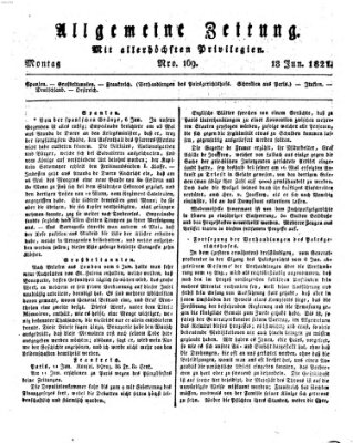 Allgemeine Zeitung Montag 18. Juni 1821