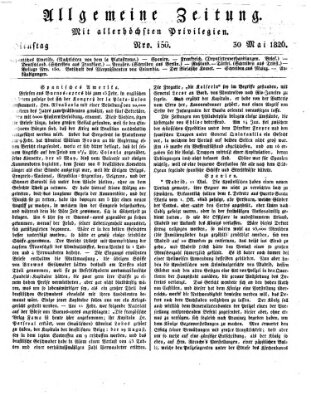 Allgemeine Zeitung Dienstag 30. Mai 1826