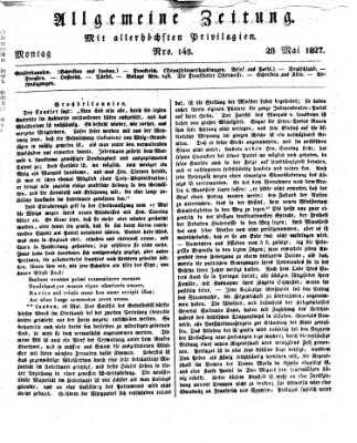 Allgemeine Zeitung Montag 28. Mai 1827