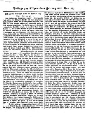 Allgemeine Zeitung Sonntag 16. September 1827