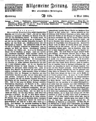 Allgemeine Zeitung Sonntag 4. Mai 1834