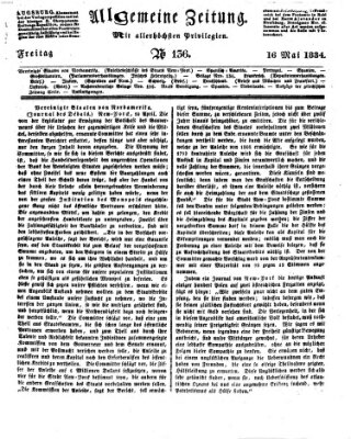 Allgemeine Zeitung Freitag 16. Mai 1834