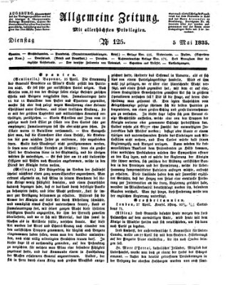 Allgemeine Zeitung Dienstag 5. Mai 1835