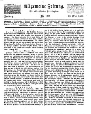 Allgemeine Zeitung Freitag 22. Mai 1835