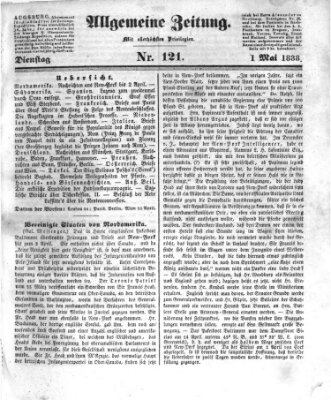 Allgemeine Zeitung Dienstag 1. Mai 1838