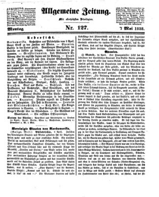 Allgemeine Zeitung Montag 7. Mai 1838