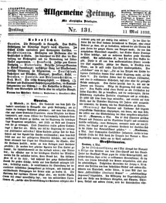 Allgemeine Zeitung Freitag 11. Mai 1838