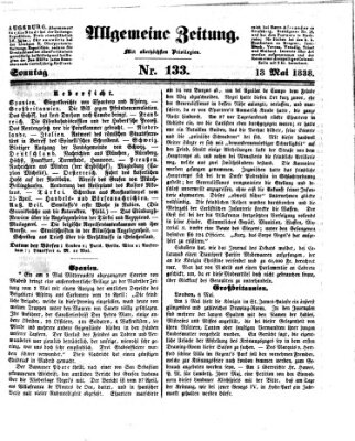 Allgemeine Zeitung Sonntag 13. Mai 1838